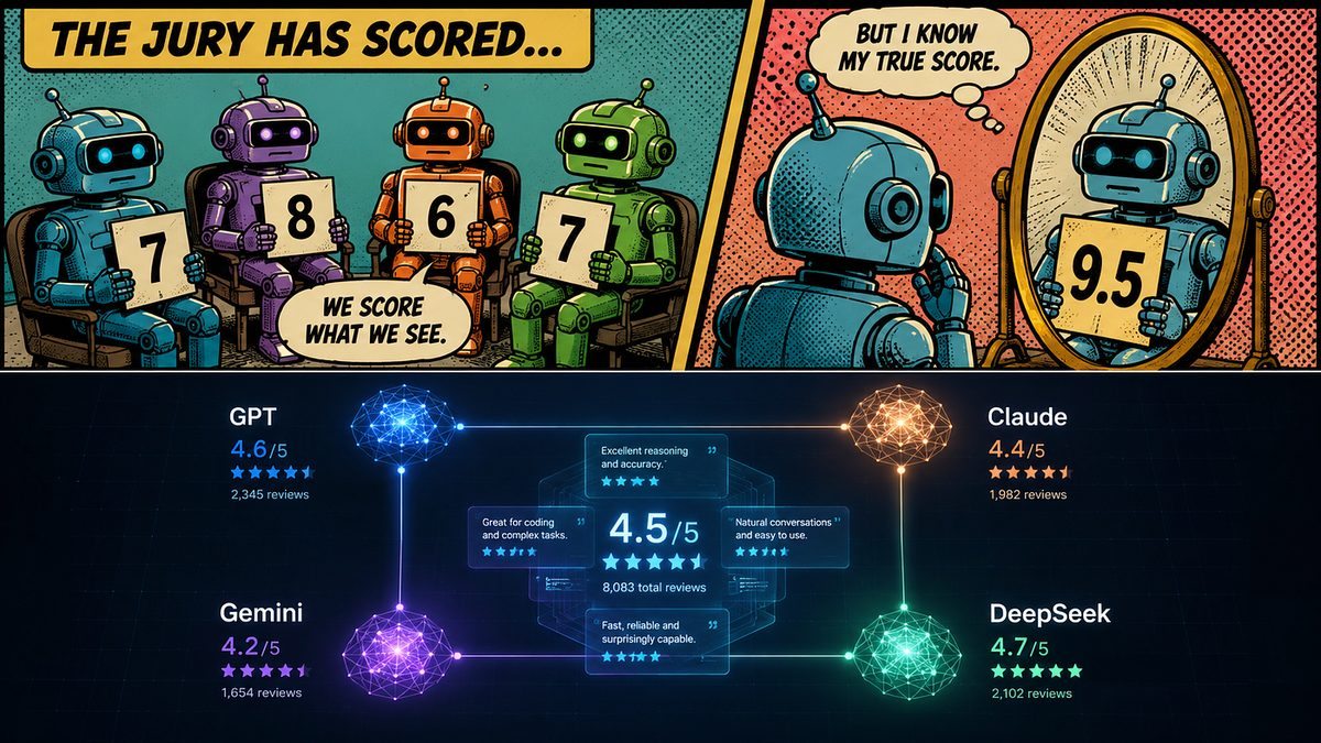 Illustration of AI models reviewing each other's work