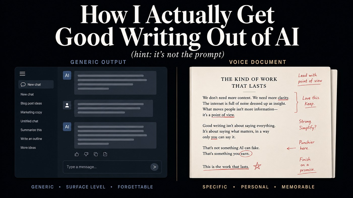Teaching AI a writing voice